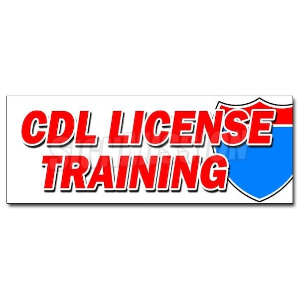 CDL LICENSE TRAINING DECAL sticker trucker truck driver trucking school, D-24 Cdl License Training